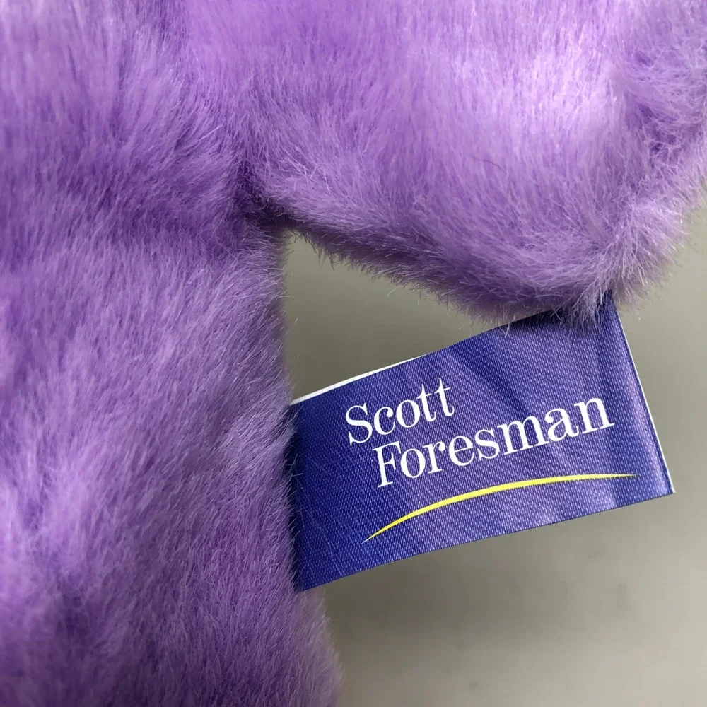 Scott Foresman Alphapotamus Puppet Purple Plush Reading VTG Educational Toy